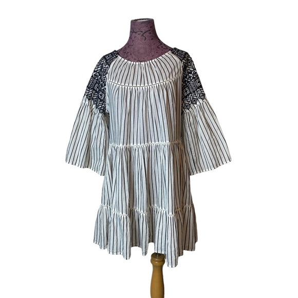 Free People Sz S Tunic Mini Striped Lola Dress - Picture 7 of 7
